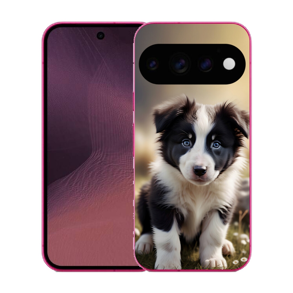 Gélový kryt mmCase na Google Pixel 11 - roztomilá border kólia