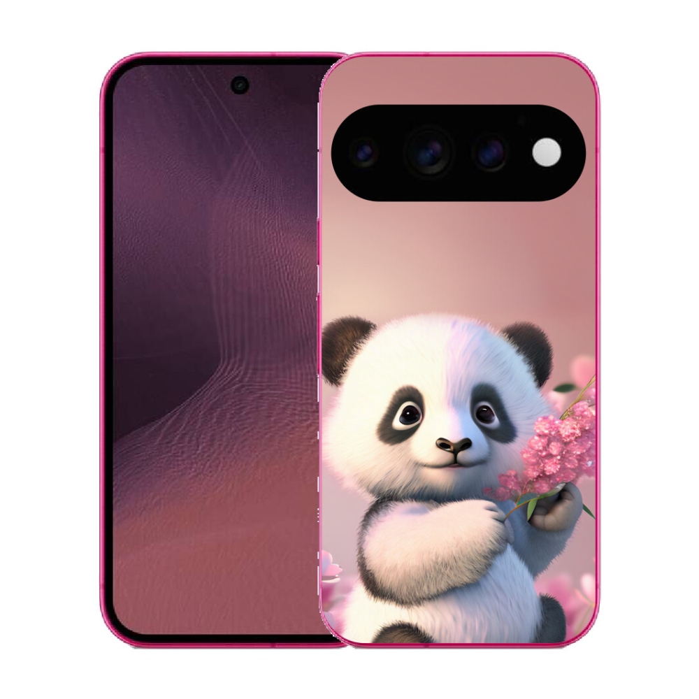 Gélový kryt mmCase na Google Pixel 11 - roztomilá panda