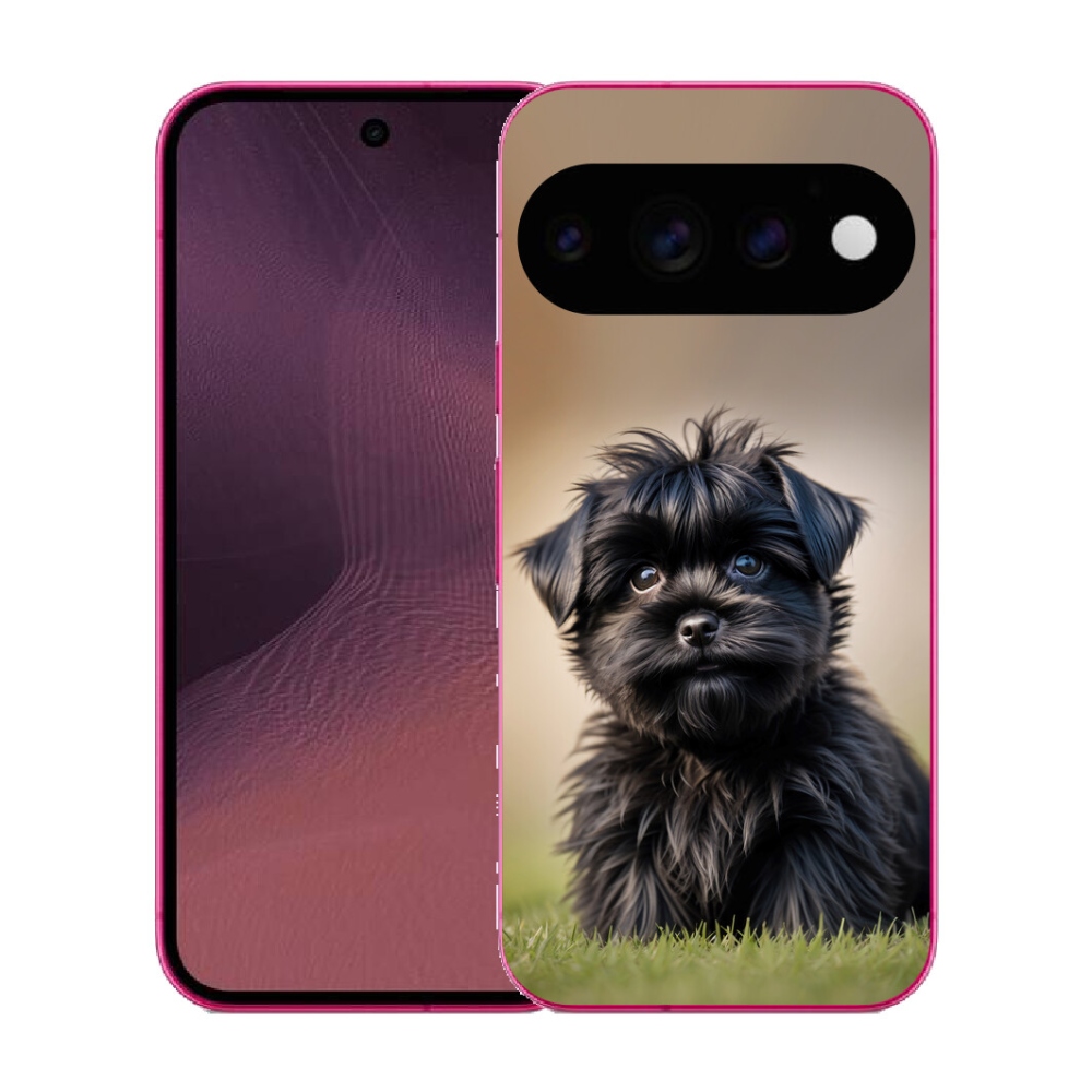 Gélový kryt mmCase na Google Pixel 11 - roztomilý čierny psík