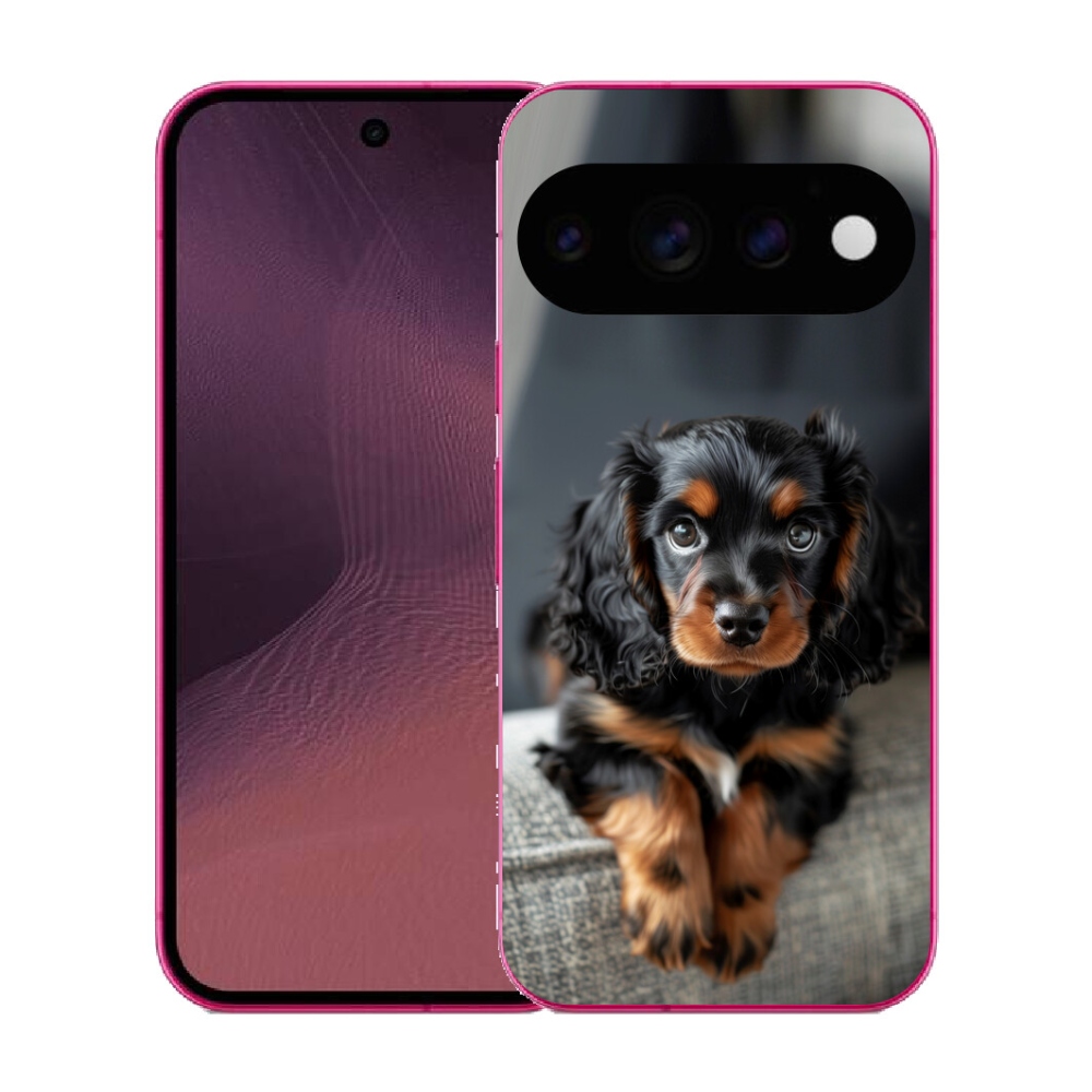 Gélový kryt mmCase na Google Pixel 11 - roztomilý dlhosrstý jazvečík