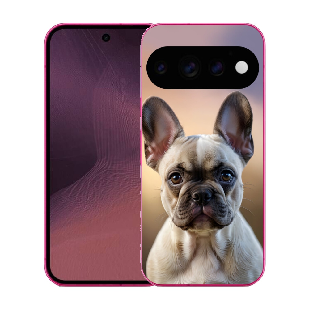 Gélový kryt mmCase na Google Pixel 11 - roztomilý francúzsky buldoček