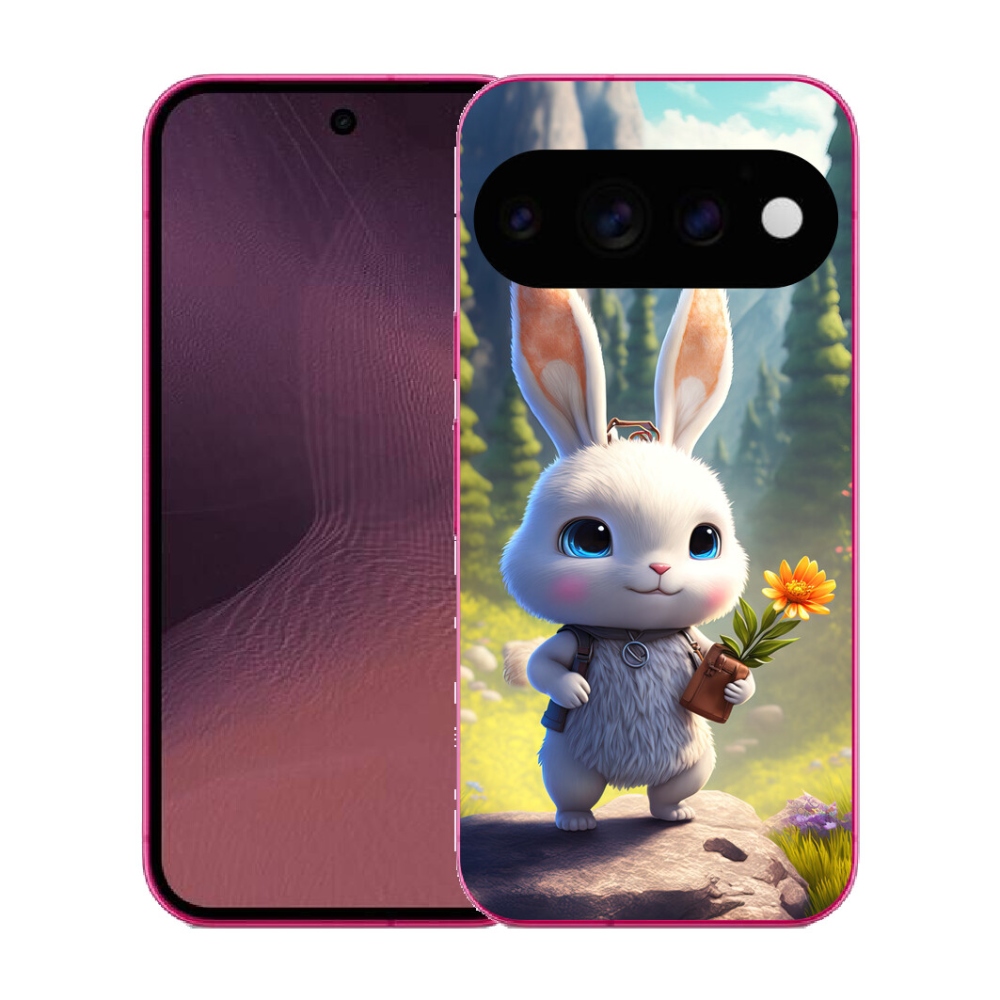 Gélový kryt mmCase na Google Pixel 11 - roztomilý zajačik