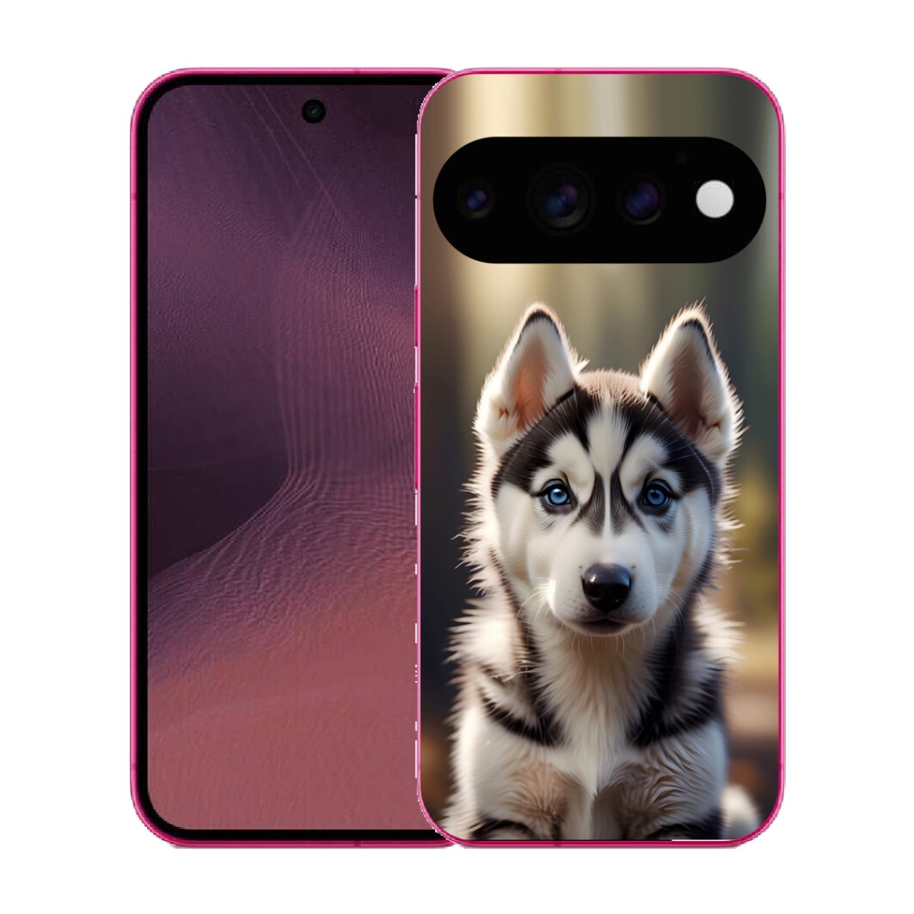 Gélový kryt mmCase na Google Pixel 11 - roztomilý sibírsky husky