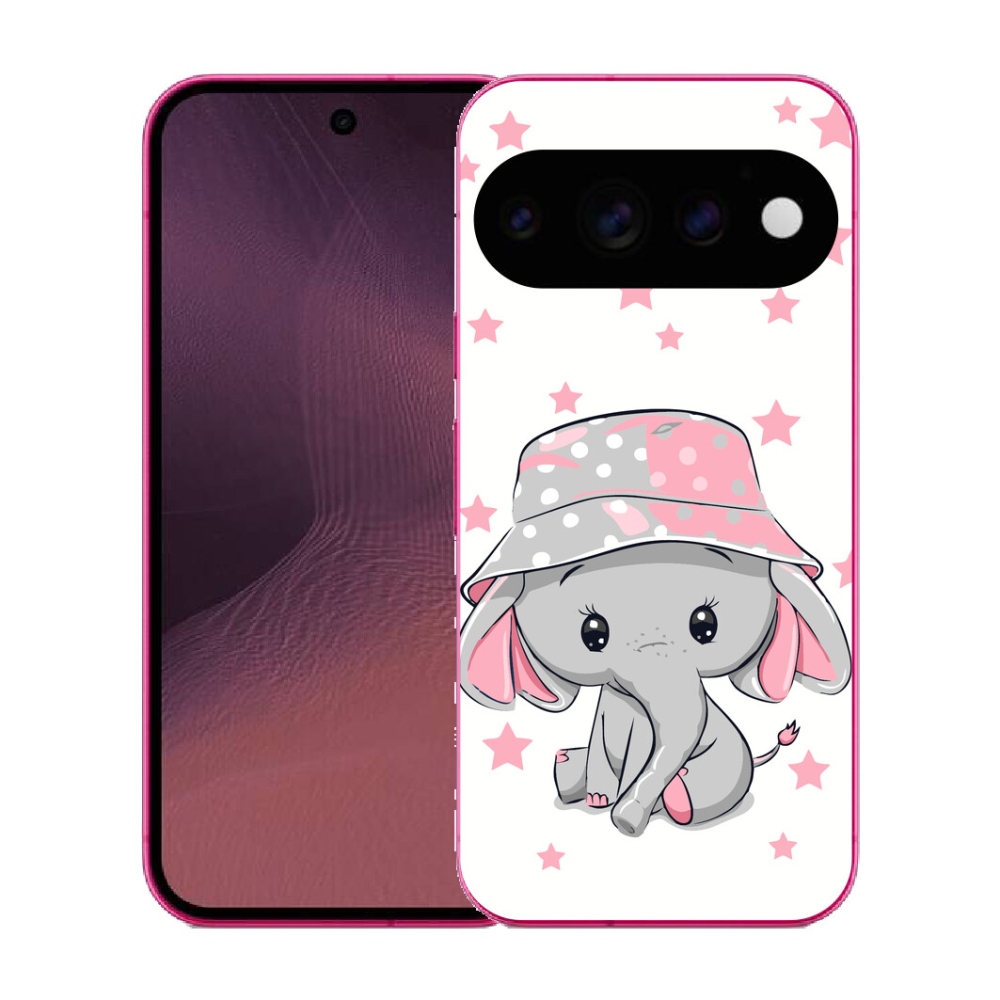 Gélový kryt mmCase na Google Pixel 11 - ružový slon