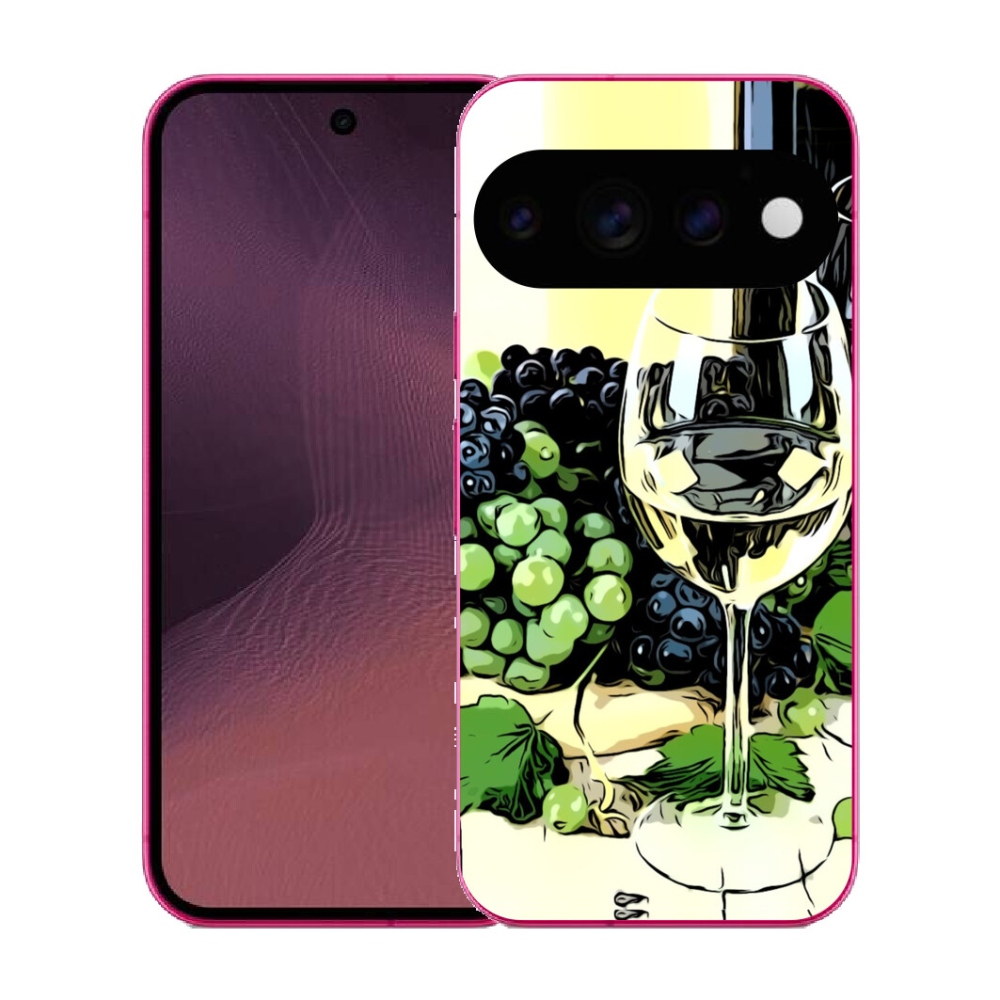 Gélový kryt mmCase na Google Pixel 11 - pohár vína