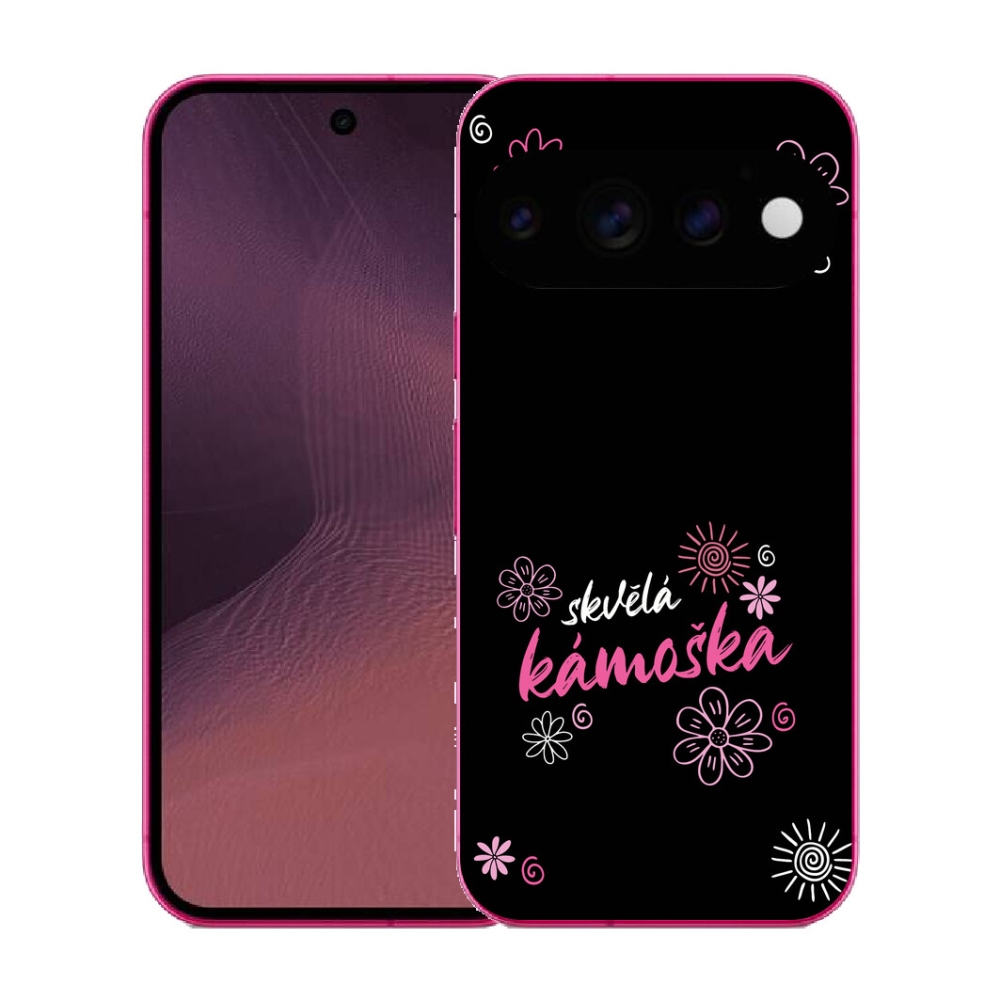 Gélový kryt mmCase na Google Pixel 11 - skvelá kamoška čierne pozadie