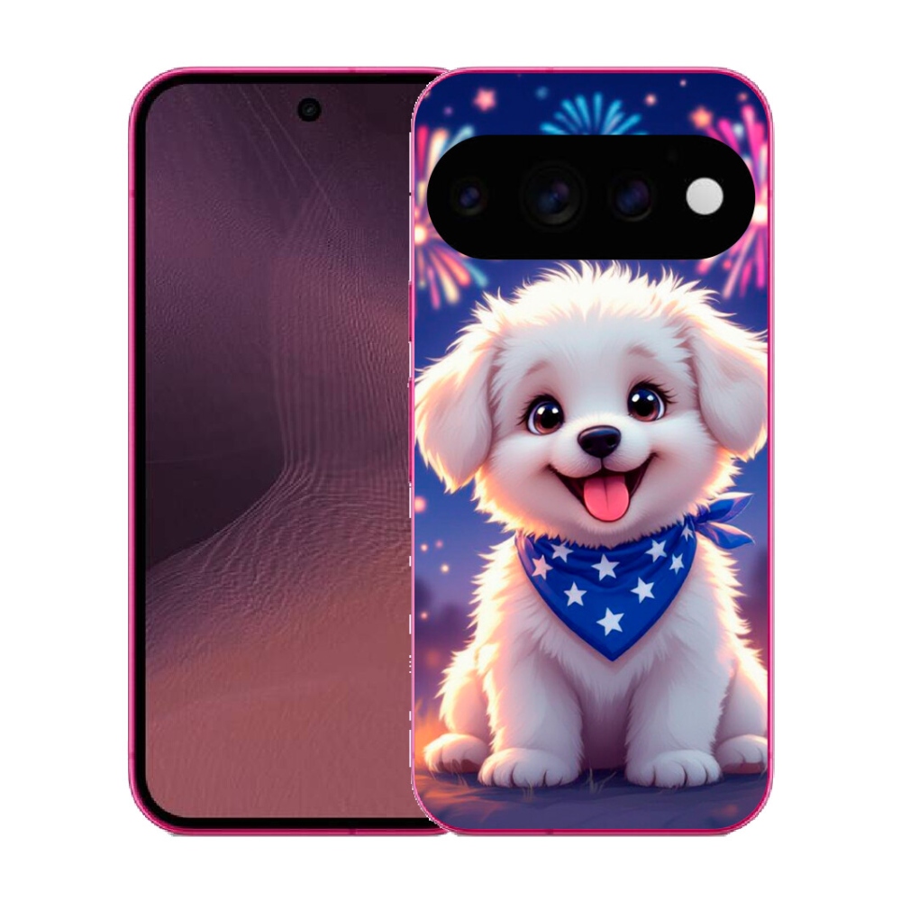 Gélový kryt mmCase na Google Pixel 11 - slávnostné šteňa