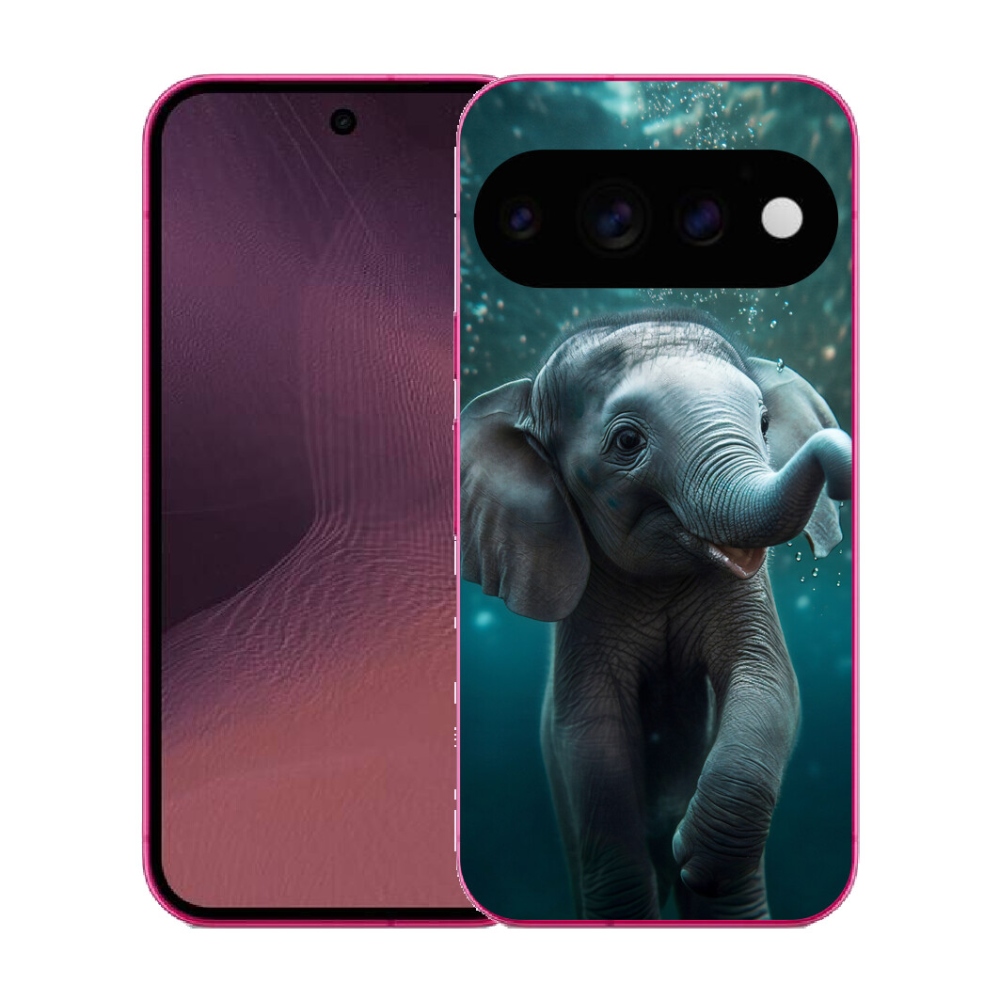 Gélový kryt mmCase na Google Pixel 11 - sloník pod vodou