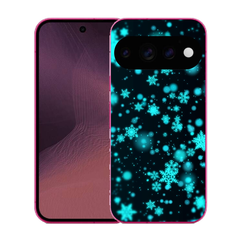 Gélový kryt mmCase na Google Pixel 11 - snehové vločky 1