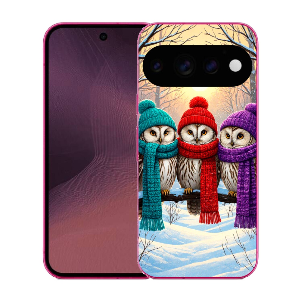 Gélový kryt mmCase na Google Pixel 11 - soví priatelia