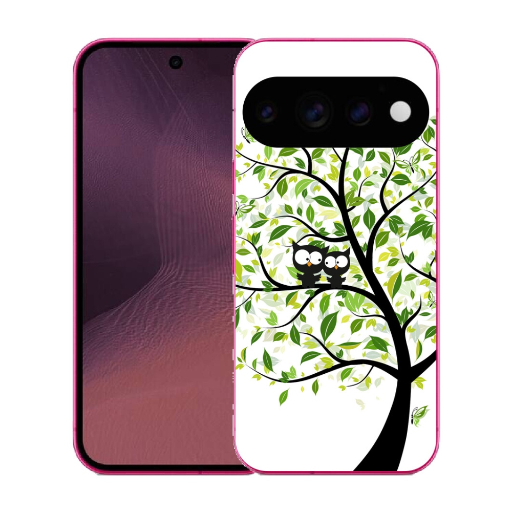 Gélový kryt mmCase na Google Pixel 11 - malej sovy na strome
