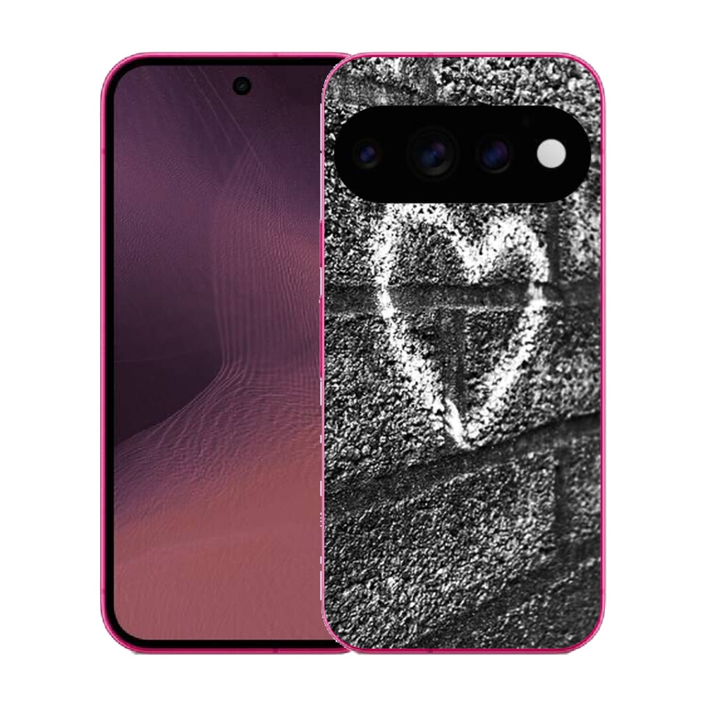Gélový kryt mmCase na Google Pixel 11 - srdce na stene