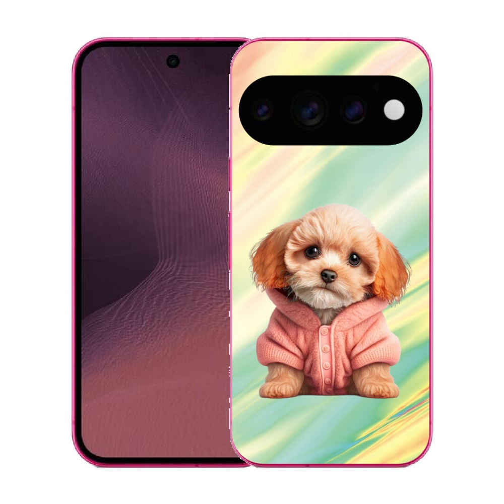 Gélový kryt mmCase na Google Pixel 11 - šteňa vo svetri