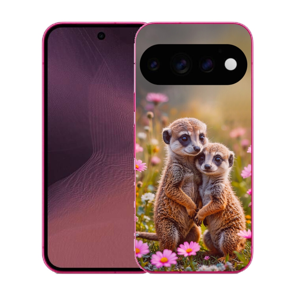 Gélový kryt mmCase na Google Pixel 11 - surikatí duo