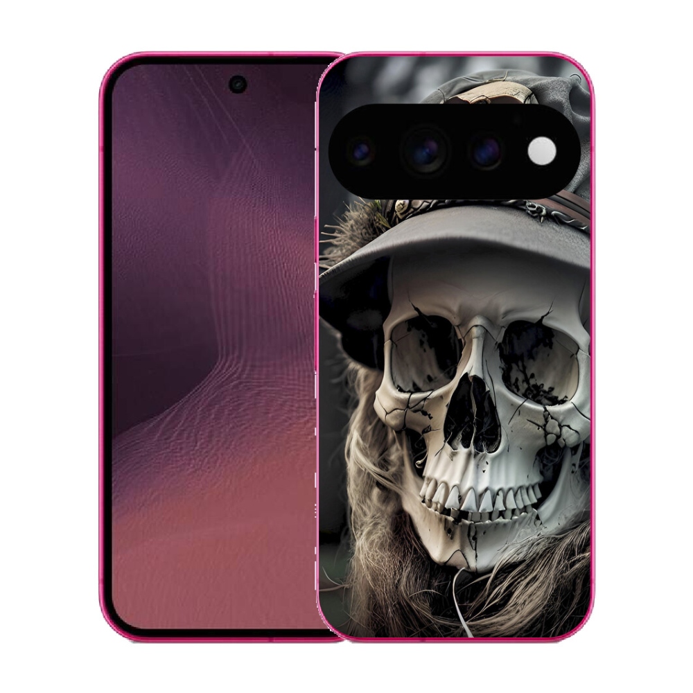 Gélový kryt mmCase na Google Pixel 11 - temná lebka