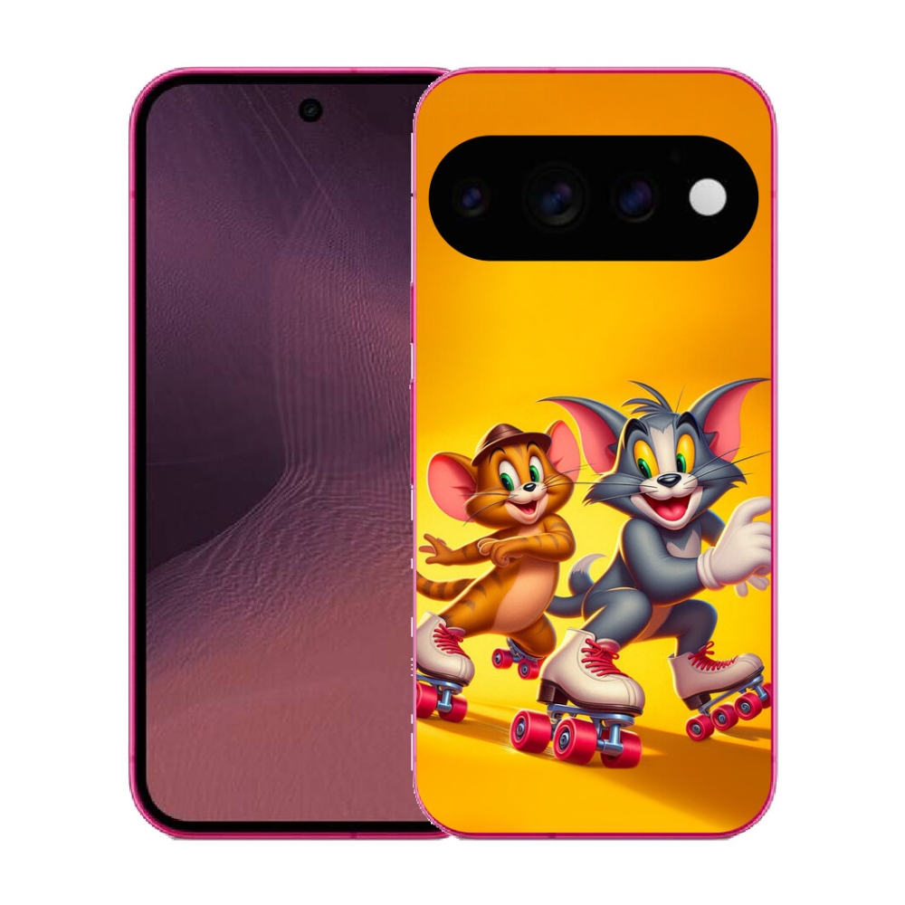 Gélový kryt mmCase na Google Pixel 11 - tom a jerry