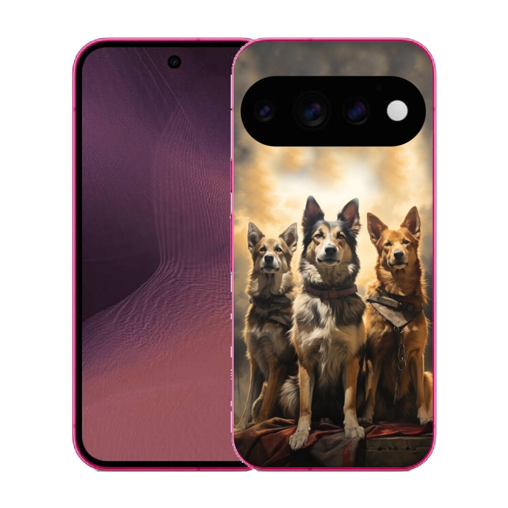 Gélový kryt mmCase na Google Pixel 11 - tri psy