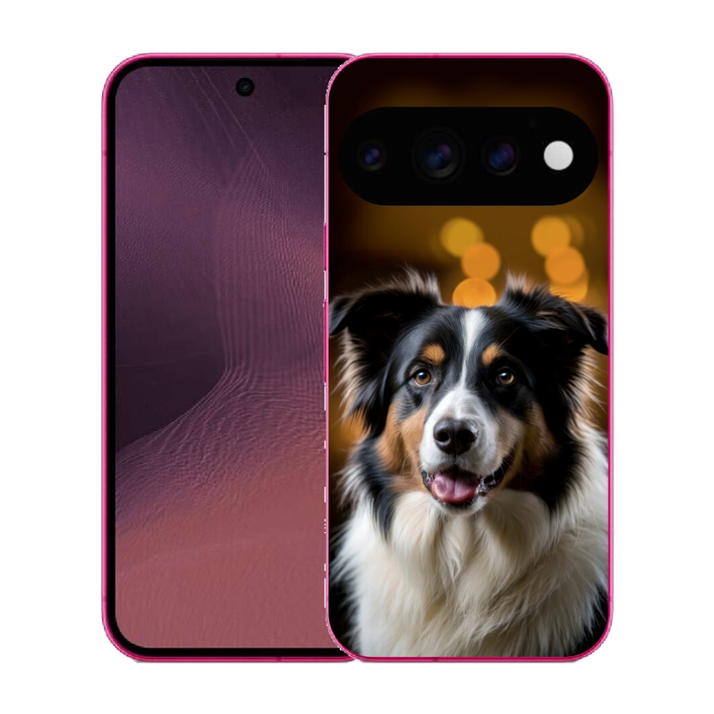 Gélový kryt mmCase na Google Pixel 11 - usmievavý austrálsky ovčiak