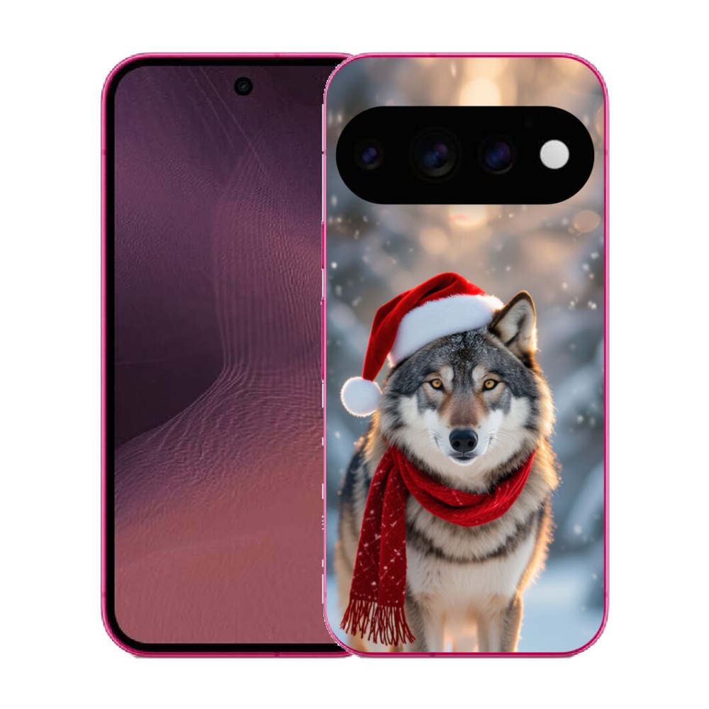 Gélový kryt mmCase na Google Pixel 11 - vianočný vlk
