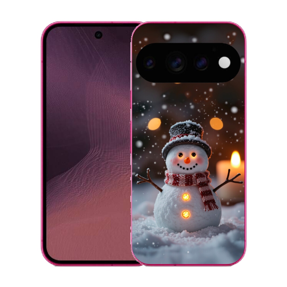 Gélový kryt mmCase na Google Pixel 11 - veselý snehuliak