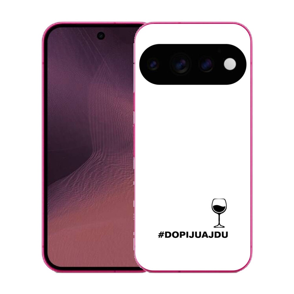 Gélový kryt mmCase na Google Pixel 11 - vínny motív biele pozadie