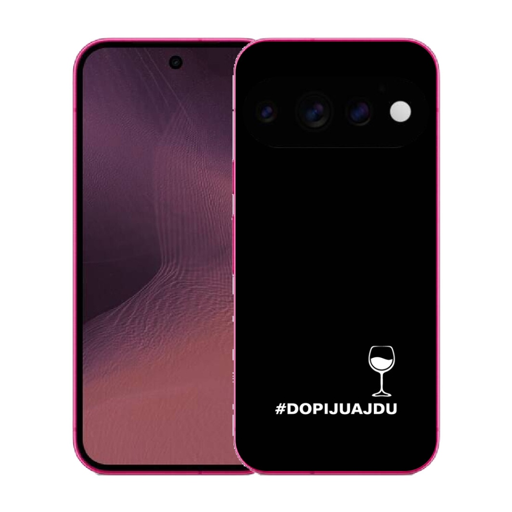 Gélový kryt mmCase na Google Pixel 11 - vínny motív čierne pozadie