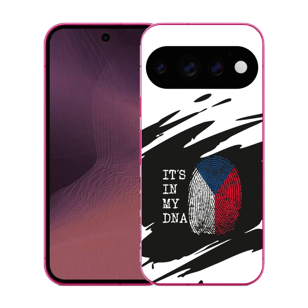 Gélový kryt mmCase na Google Pixel 11 - vlajka odtlačok prsta čiernobiele pozadie