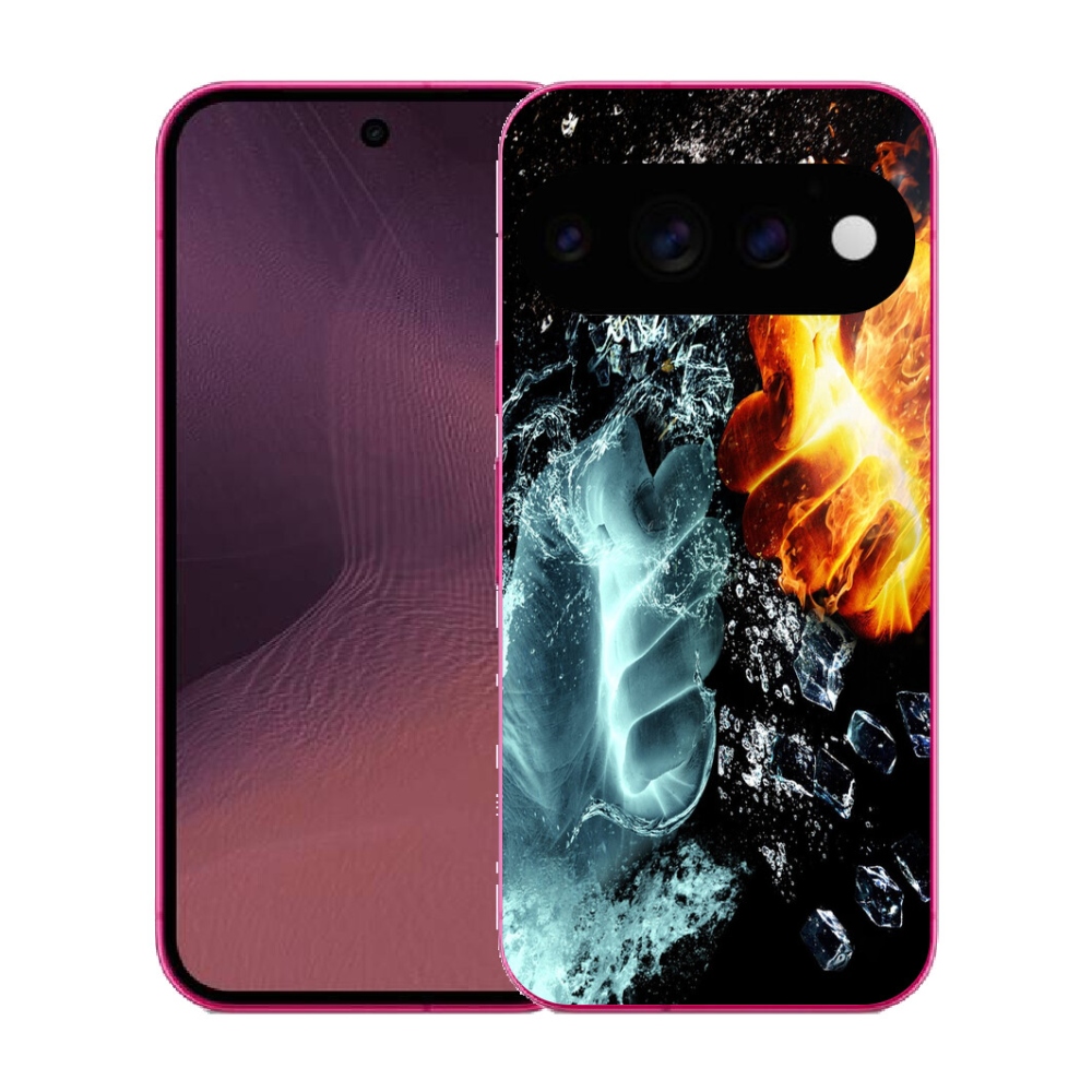 Gélový kryt mmCase na Google Pixel 11 - voda a oheň