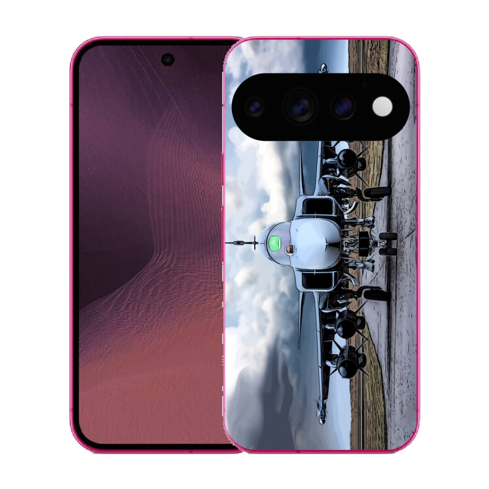 Gélový kryt mmCase na Google Pixel 11 - vojenské lietadlo
