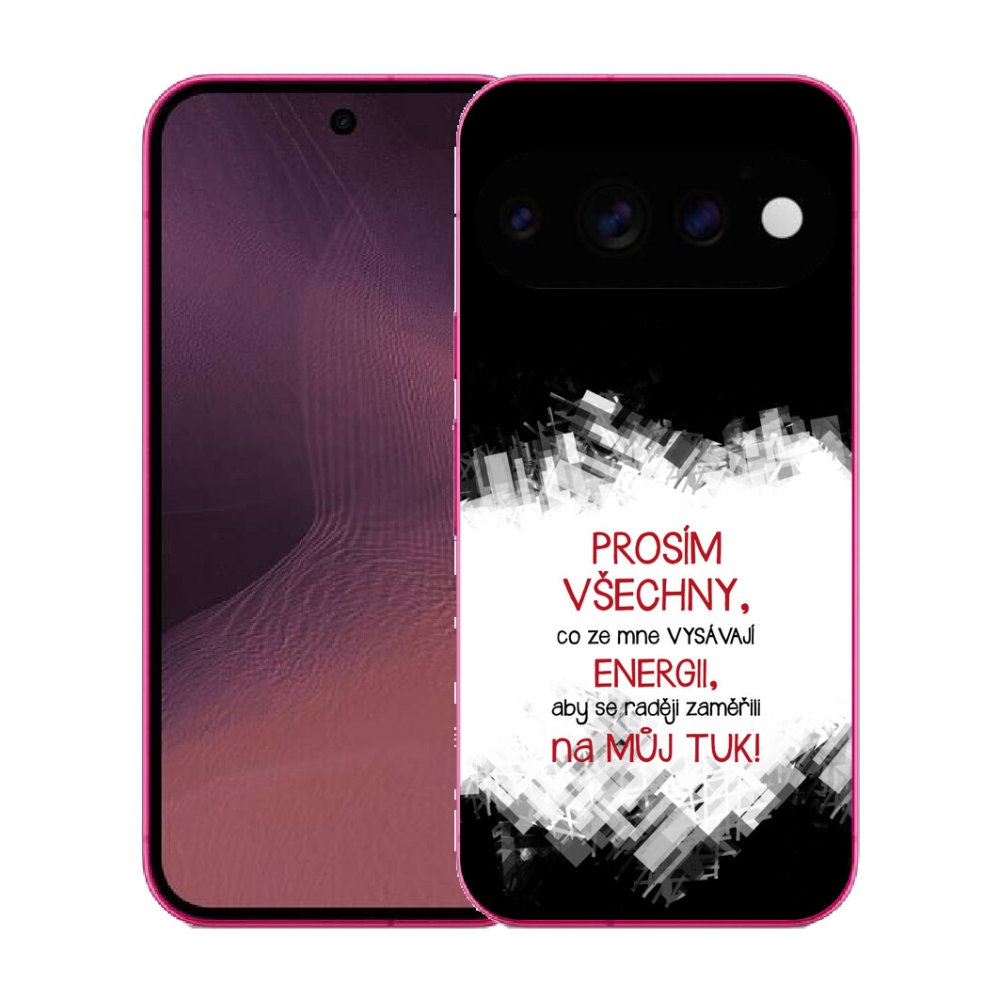 Gélový kryt mmCase na Google Pixel 11 - vtipný text 1 červený