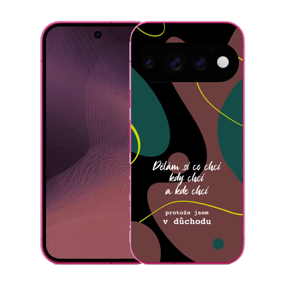 Gélový kryt mmCase na Google Pixel 11 - vtipný text 10 čierne pozadie