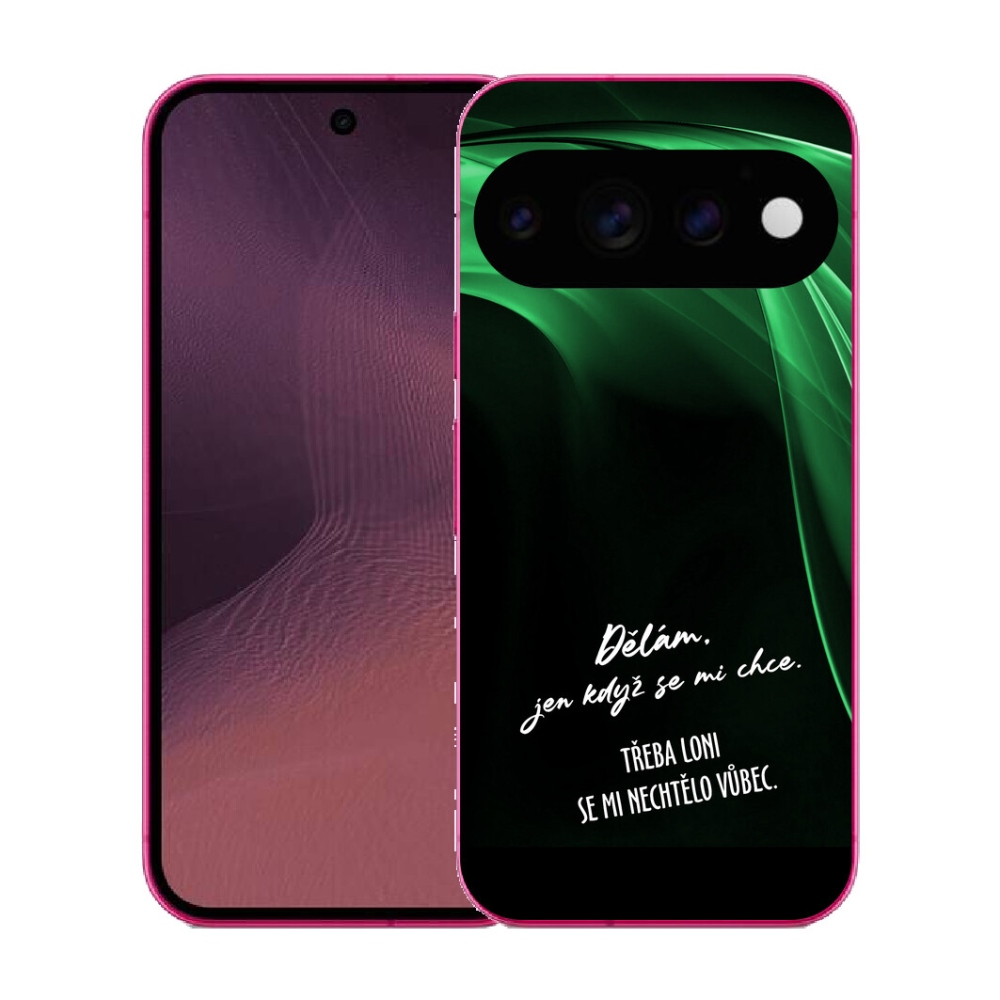 Gélový kryt mmCase na Google Pixel 11 - vtipný text 12 čierne pozadie