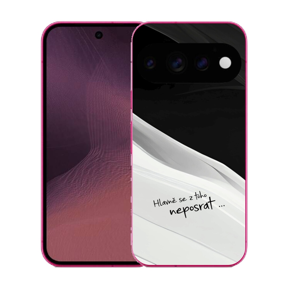 Gélový kryt mmCase na Google Pixel 11 - vtipný text 13 bieločierne pozadie