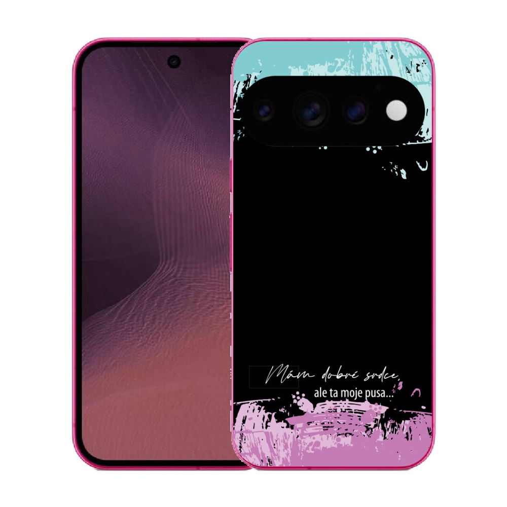 Gélový kryt mmCase na Google Pixel 11 - vtipný text 3 čierne pozadie