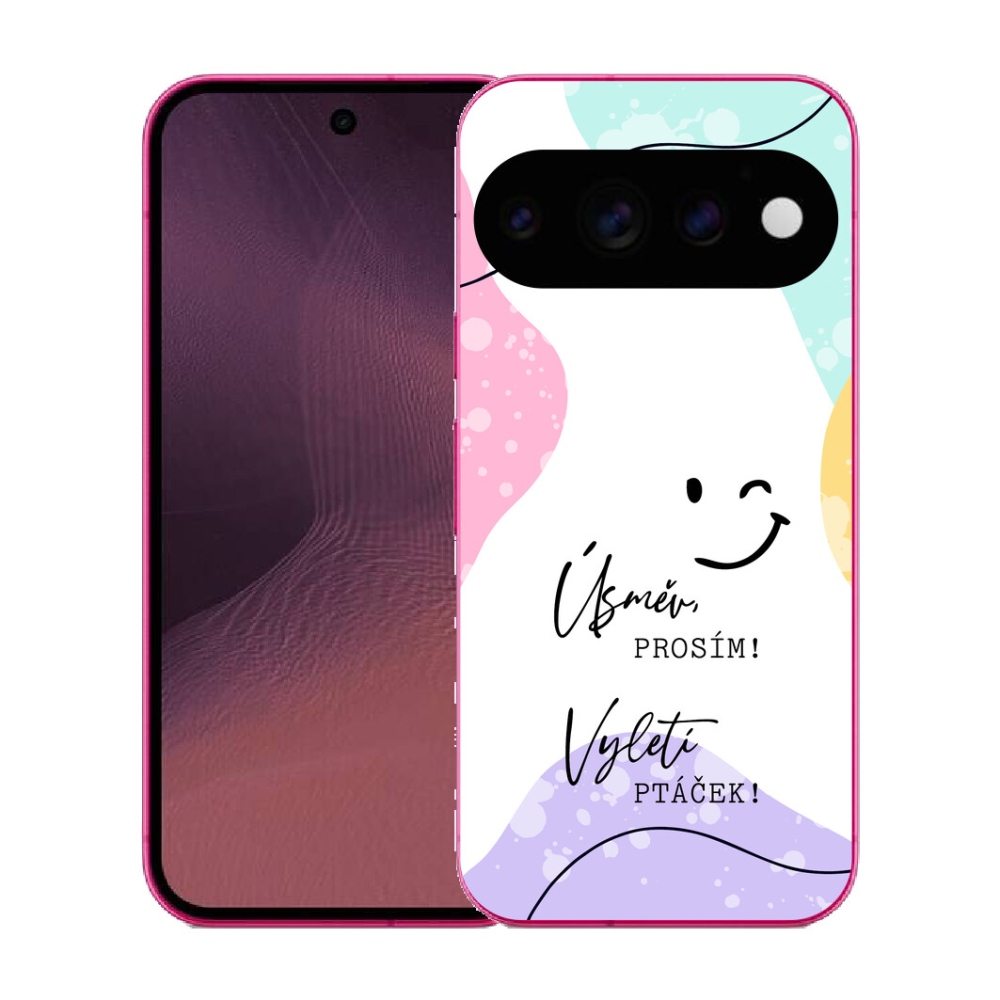 Gélový kryt mmCase na Google Pixel 11 - vtipný text 4 biele pozadie