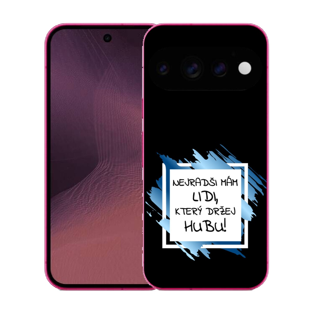 Gélový kryt mmCase na Google Pixel 11 - vtipný text 7 bieločierne pozadie