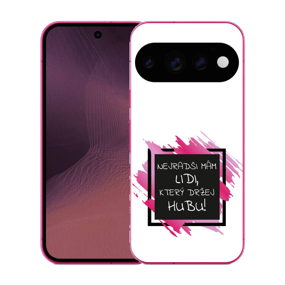 Gélový kryt mmCase na Google Pixel 11 - vtipný text 7 čiernobiele pozadie