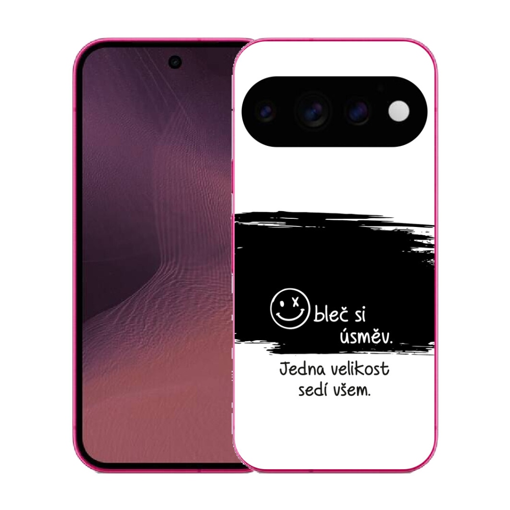 Gélový kryt mmCase na Google Pixel 11 - vtipný text 8 čiernobiele pozadie