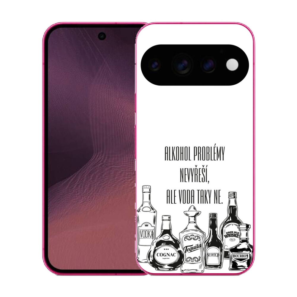 Gélový kryt mmCase na Google Pixel 11 - vtipný text biele pozadie