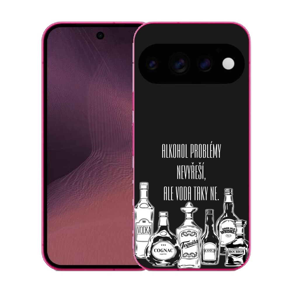 Gélový kryt mmCase na Google Pixel 11 - vtipný text čierne pozadie