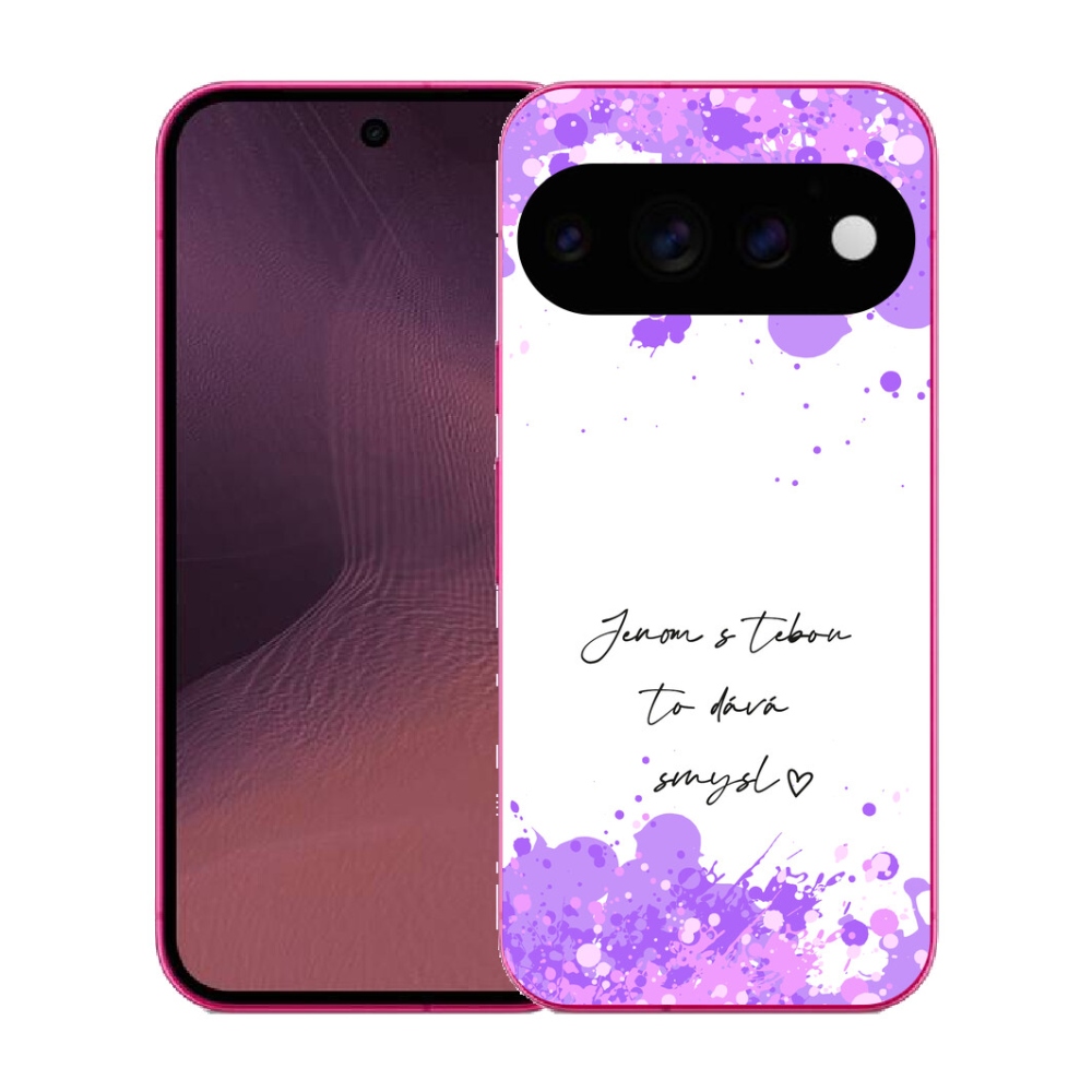 Gélový kryt mmCase na Google Pixel 11 - zamilovaný text biele pozadie