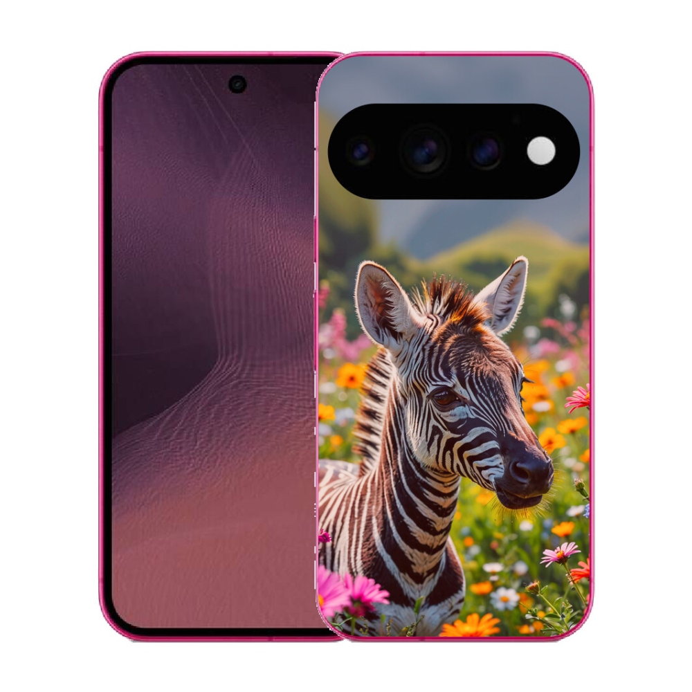 Gélový kryt mmCase na Google Pixel 11 - zebra na lúke