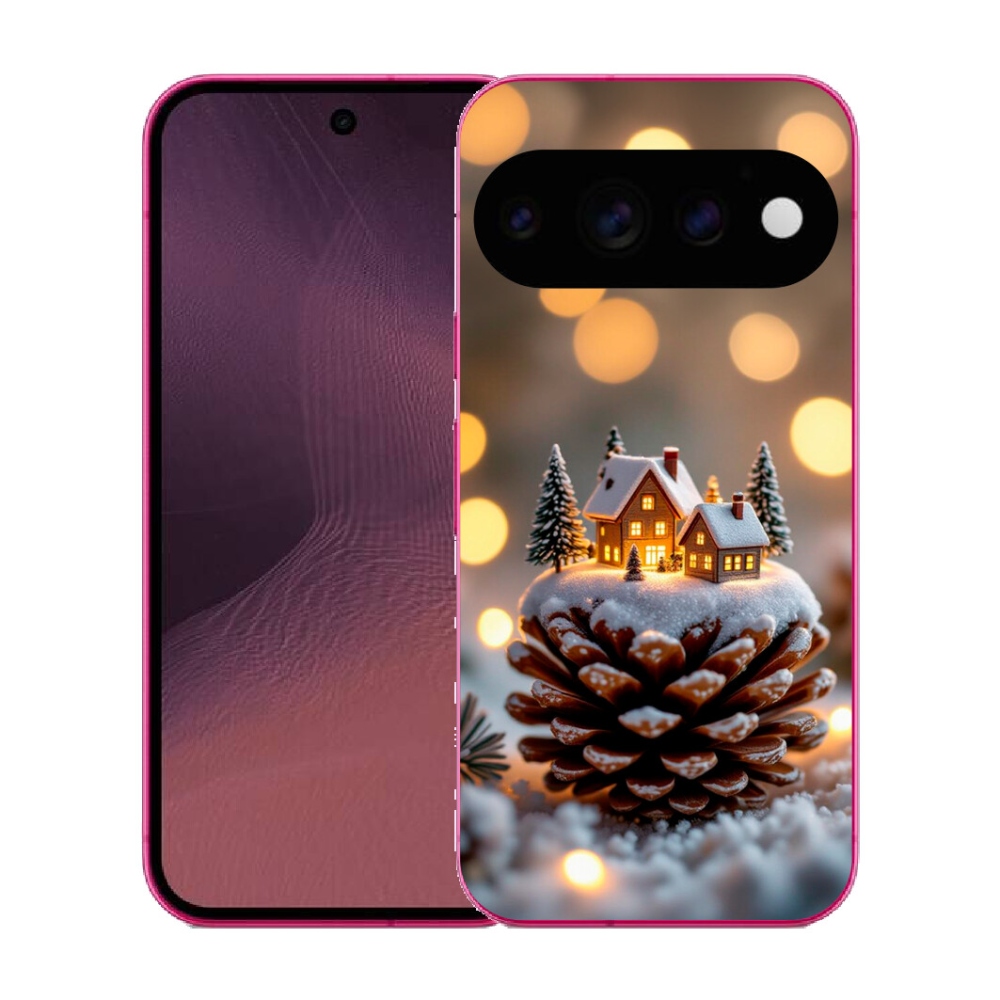 Gélový kryt mmCase na Google Pixel 11 - zimná dedinka