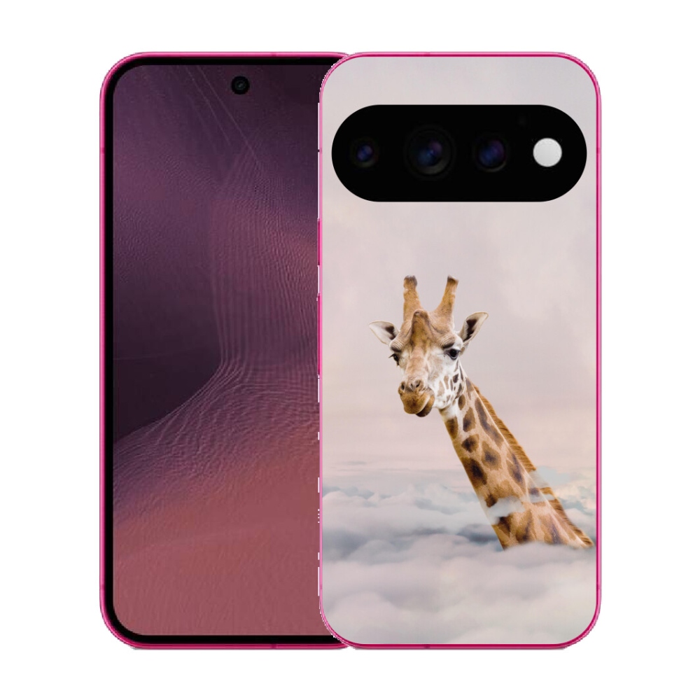 Gélový kryt mmCase na Google Pixel 11 - žirafa v oblakoch