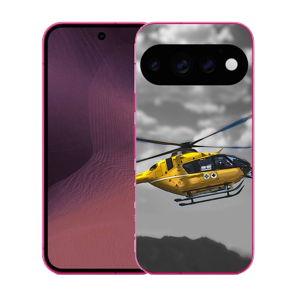 Gélový kryt mmCase na Google Pixel 11 - žltá helikoptéra