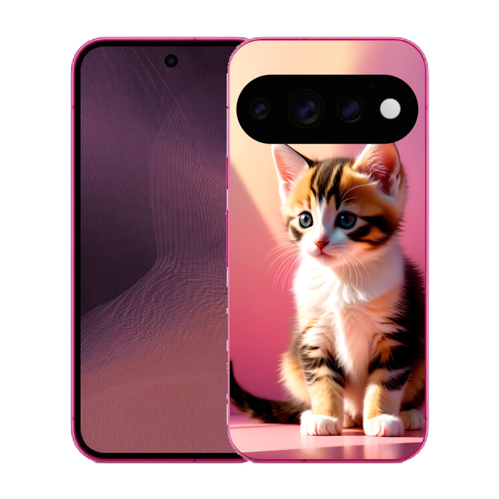 Gélový kryt mmCase na Google Pixel 11 - zvedavé mačiatko 2