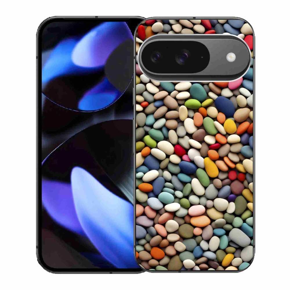 Gélový kryt mmCase na Google Pixel 9 - farebné kamienky 2