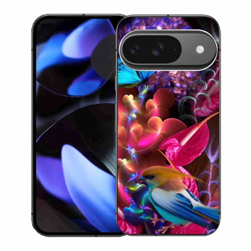 Gélový kryt mmCase na Google Pixel 9 - farebné kvety