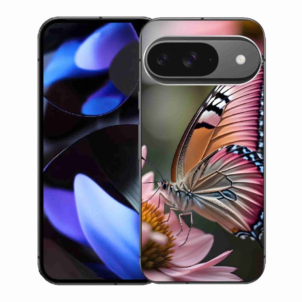 Gélový kryt mmCase na Google Pixel 9 - farebný motýľ