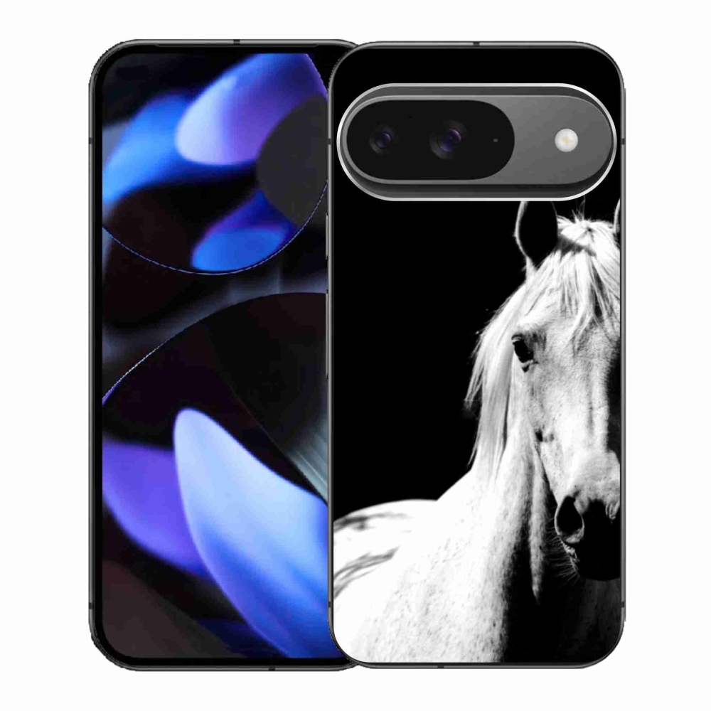 Gélový kryt mmCase na Google Pixel 9 - biely kôň 5